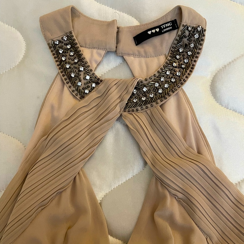 Maid of honour/ bridesmaid gorgeous dress embellished with beads- Size SMALL